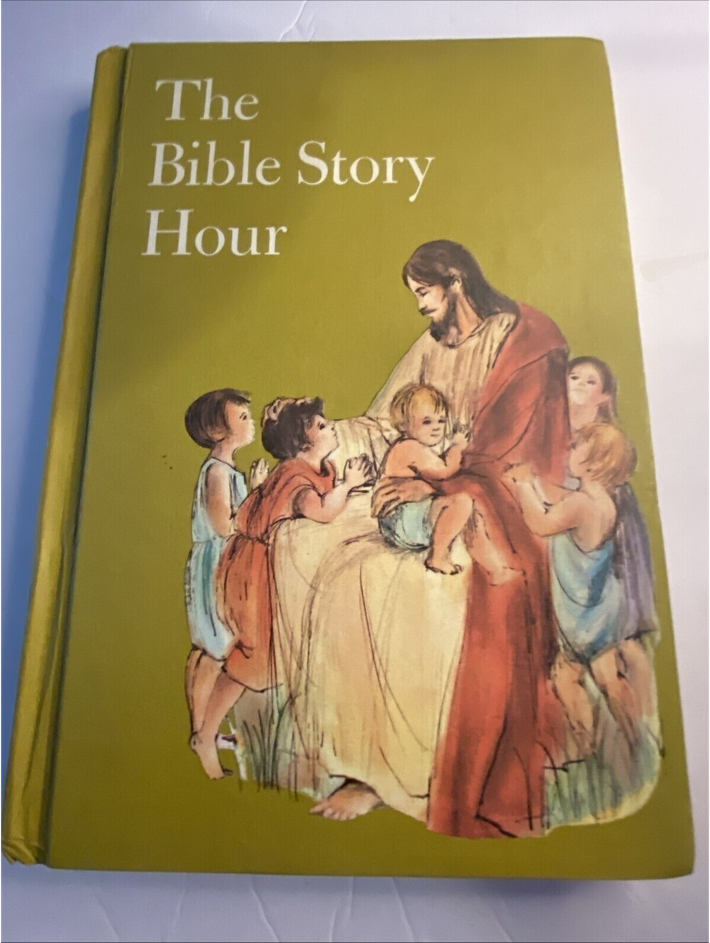 VTG "The Bible Story Hour" - Hardcover - 1974 - Louisa M Johnston Book
